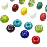 25pcs Mixed Lampwork Glass Beads for DIY Necklace/Bracelet Making