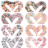 Sea Shell Pearl Round Beads for Jewelry Making 15''