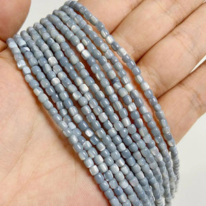 3mm Shell Beads Spacer Loose Mother of Pearl Beads Gray