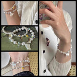 Natural Freshwater Shell Cat Beads Mother of Pearl Loose Beads