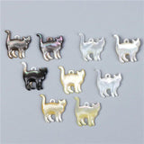 Natural Freshwater Shell Cat Beads Mother of Pearl Loose Beads