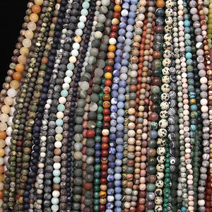 Matte Frosted Dull Polished Jaspers Beads DIY Jewelry