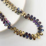 6x8mm Petal Shape Glass Bead Loose DIY Jewelry Making