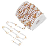 Small Pearl Beads Chain Stainless Steel for DIY Necklace Jewelry