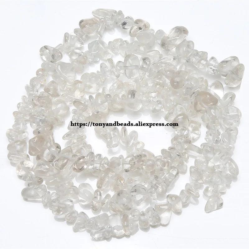 Natural Quartz Crystal Stone Beads Loose 3-5/5-8/8-12mm - Choose Size/Color