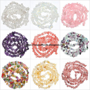 Natural Quartz Crystal Stone Beads Loose 3-5/5-8/8-12mm - Choose Size/Color