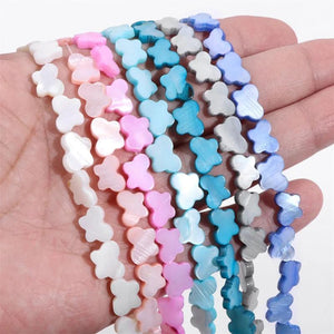 Mother of Pearl Shell Beads Butterfly Shape Spacer Charm 8x11MM
