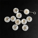 Mother of Pearl Shell Beads Heart Natural Shell Loose Beads 7-8mm
