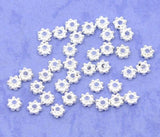 Bronze Tone Snowflake Spacer Beads Plum Loose Beads 12x12mm