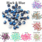 3-2mm ABS Pearl Beads Hole Multicolor Round Acrylic DIY Jewelry Findings