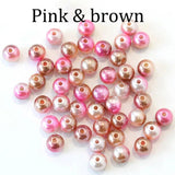 3-2mm ABS Pearl Beads Hole Multicolor Round Acrylic DIY Jewelry Findings