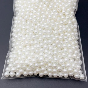 6-16mm ABS Straight Hole Frosted Wrinkle Crack Effect Plastic Pine Beads