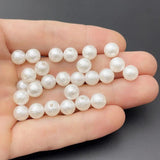 6-16mm ABS Straight Hole Frosted Wrinkle Crack Effect Plastic Pine Beads