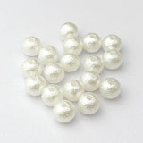 6-16mm ABS Straight Hole Frosted Wrinkle Crack Effect Plastic Pine Beads