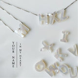 26 Letter Shell Charms, DIY Necklace Making Kit, Birthday Gift for Women