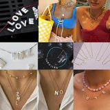 26 Letter Shell Charms, DIY Necklace Making Kit, Birthday Gift for Women