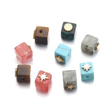 5pcs DIY Natural Stone Beads for Heart Sea Shells Jewelry Making