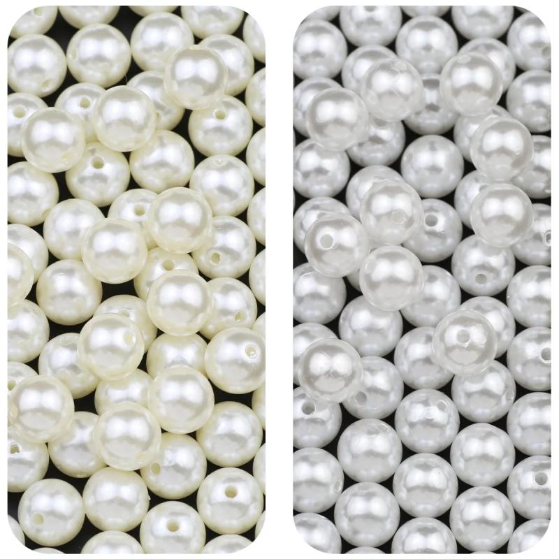 3~14mm ABS Pearl Round Acrylic Loose Beads for DIY Jewelry Making