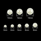 3~14mm ABS Pearl Round Acrylic Loose Beads for DIY Jewelry Making