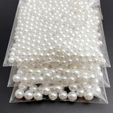 ABS Straight Perforated Pearl Rice Plastic Loose Beads