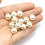 ABS Straight Perforated Pearl Rice Plastic Loose Beads
