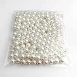 ABS Straight Perforated Pearl Rice Plastic Loose Beads