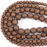 Bronze Druzy Agate Stone Beads Round Loose Spacer Beads 6/8/10/12mm