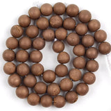 Bronze Druzy Agate Stone Beads Round Loose Spacer Beads 6/8/10/12mm