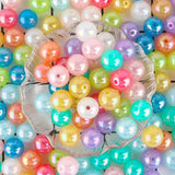 20/50Pcs 14MM Acrylic Round Beads Colorful Loose Spacer Beads DIY Jewelry Making