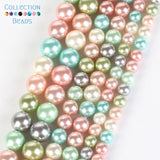 Multicolor Pearl Round Spacer Beads 6/8/10mm DIY Jewelry Making Accessories