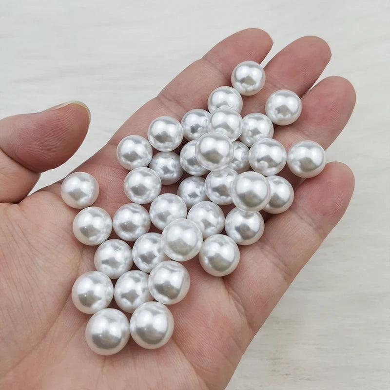 3~14mm ABS Pearl Round Acrylic Loose Beads For Jewelry Making