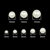 3~14mm ABS Pearl Round Acrylic Loose Beads For Jewelry Making