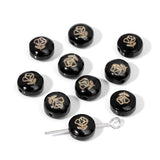 Flat Round Seashell Smile Charms for DIY Jewelry Making