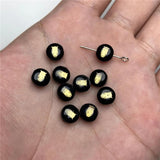 Flat Round Seashell Smile Charms for DIY Jewelry Making