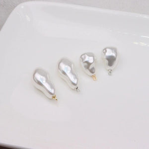 6pcs High Cream Irregular Pearl Beads Women's Charms Pendant