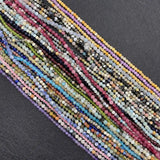 2mm 3mm 4mm Natural Stone Pearl Amethyst Agate Lapis lazuli DIY Making Bracelet