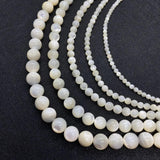 3-12mm Seawater Shell Round Beads Mother-of-pearl DIY Jewelry Making
