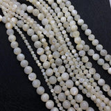 3-12mm Seawater Shell Round Beads Mother-of-pearl DIY Jewelry Making