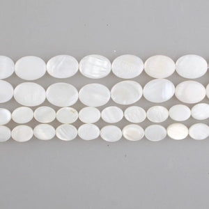Mother Of Pearl Shell Oval Shape Beads for Jewelry Making
