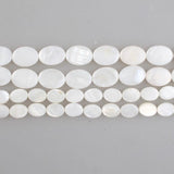 Mother Of Pearl Shell Oval Shape Beads for Jewelry Making