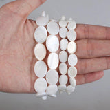 Mother Of Pearl Shell Oval Shape Beads for Jewelry Making