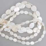 Mother Of Pearl Shell Oval Shape Beads for Jewelry Making