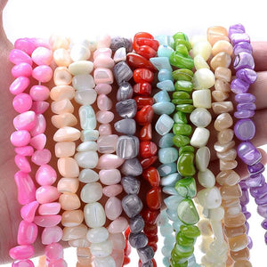 Multicolor Mother of Pearl Shell Beads for Jewelry Making 5-8mm