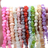 Multicolor Mother of Pearl Shell Beads for Jewelry Making 5-8mm