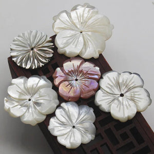 Natural Mother-of-pearl Powder Bauhinia for Charms Jewelry Making