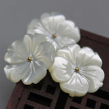 Natural Mother-of-pearl Powder Bauhinia for Charms Jewelry Making