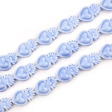 20pcs 10X16mm Small Torch Heart Ceramic Beads DIY Charms for Jewelry Making