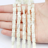 6*9MM Rectangle Mother Of Pearl Shell Pendant Loose Bead DIY Jewelry