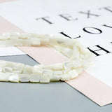 6*9MM Rectangle Mother Of Pearl Shell Pendant Loose Bead DIY Jewelry