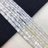 2x4mm Mother-of-pearl Abacus Beads for Jewelry Making DIY